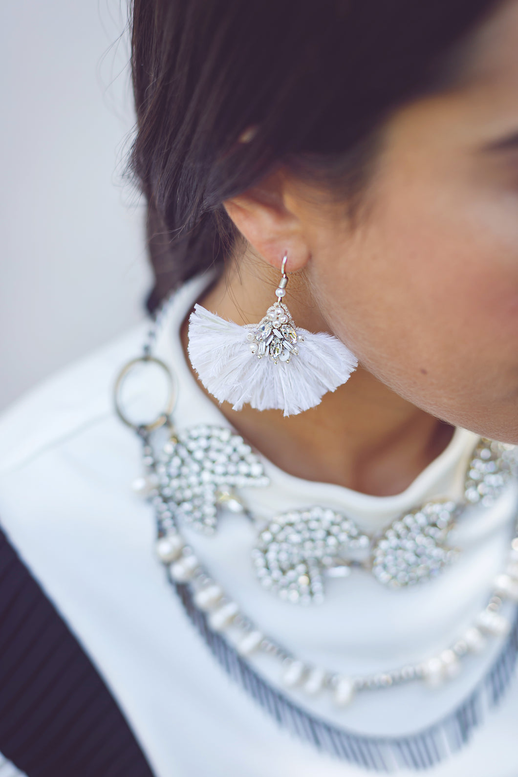 Gail Earring - White